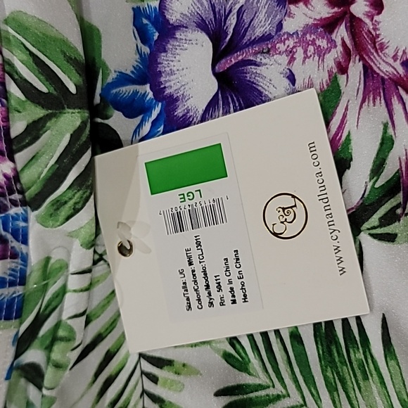 NWT- Hibiscus and Palm Tankini - Picture 6 of 7